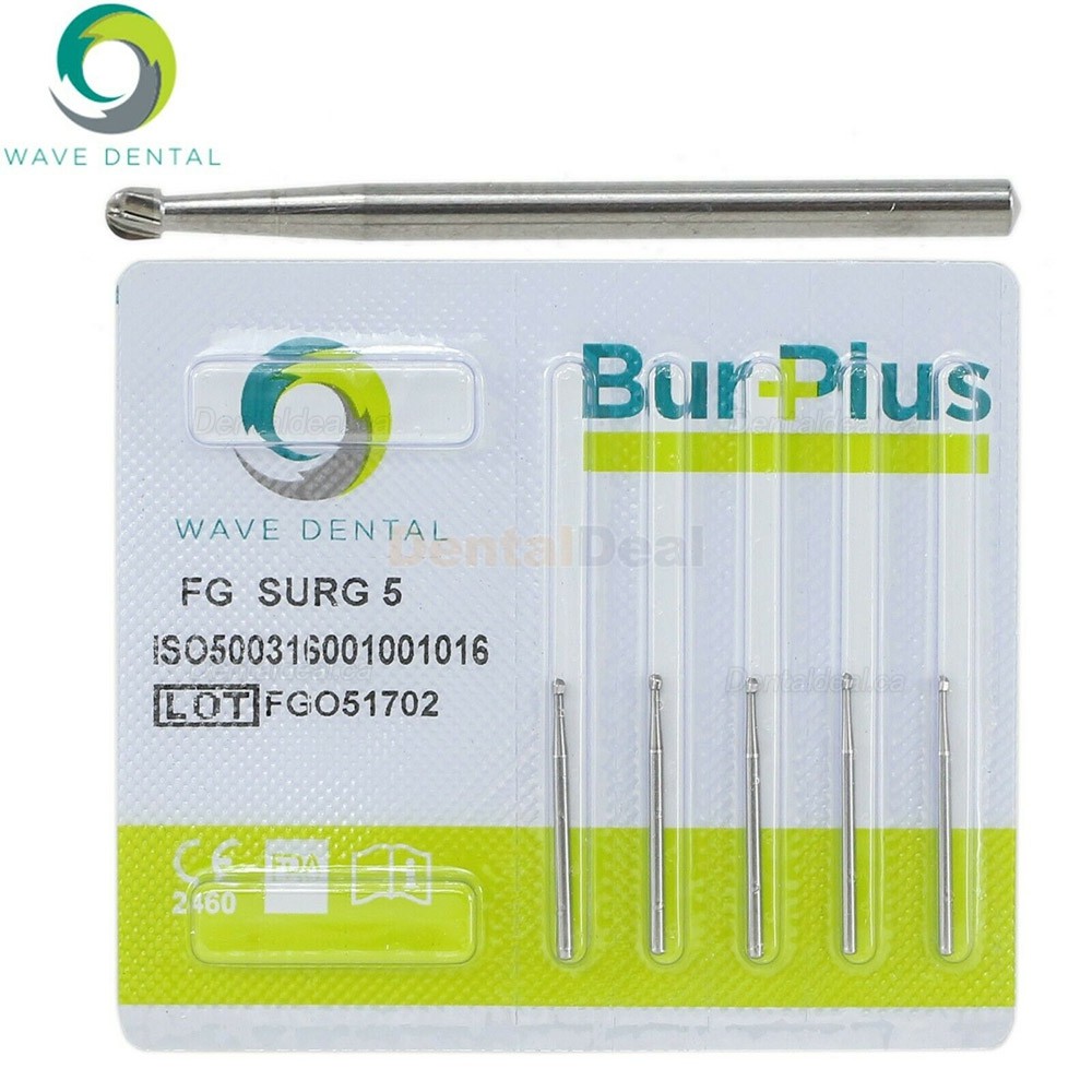 10Pcs FG Surgical Carbide Burs 1 2 4 5 6 8 Dental Friction Grip Round Carbide Burs